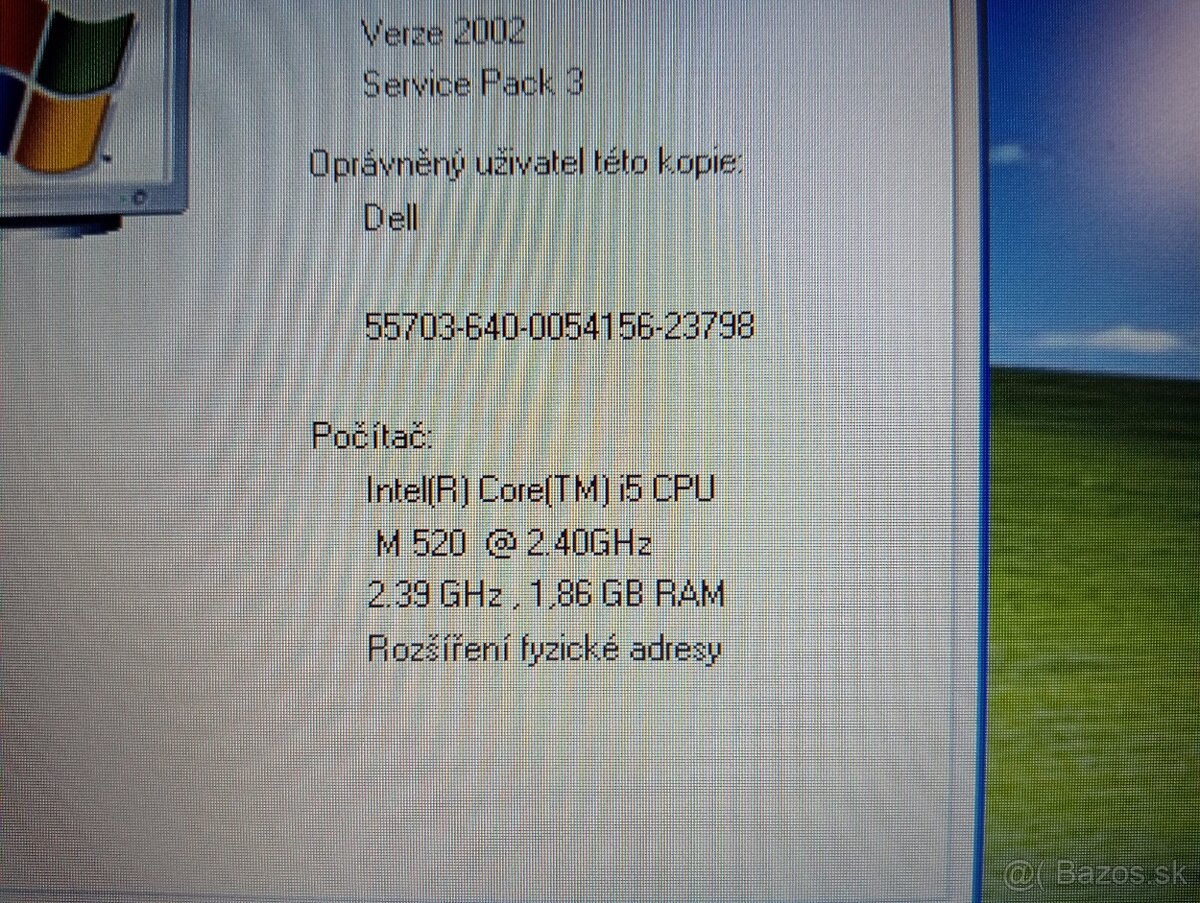 predám notebook DELL LATITUDE E6510 , WINDOWS XP - 4