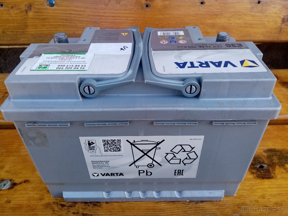 AUTOBATÉRIA - AKUMULÁTOR - Baterka ..12v .-- - 4