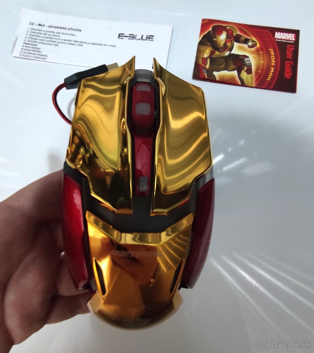 Marvel Iron Man Armor – herná USB myš E-BLUE - 4