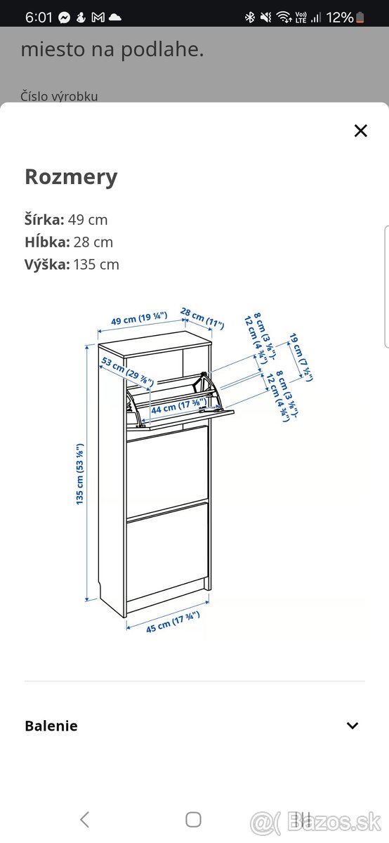 2x skrinka na topánky Bissa - 4
