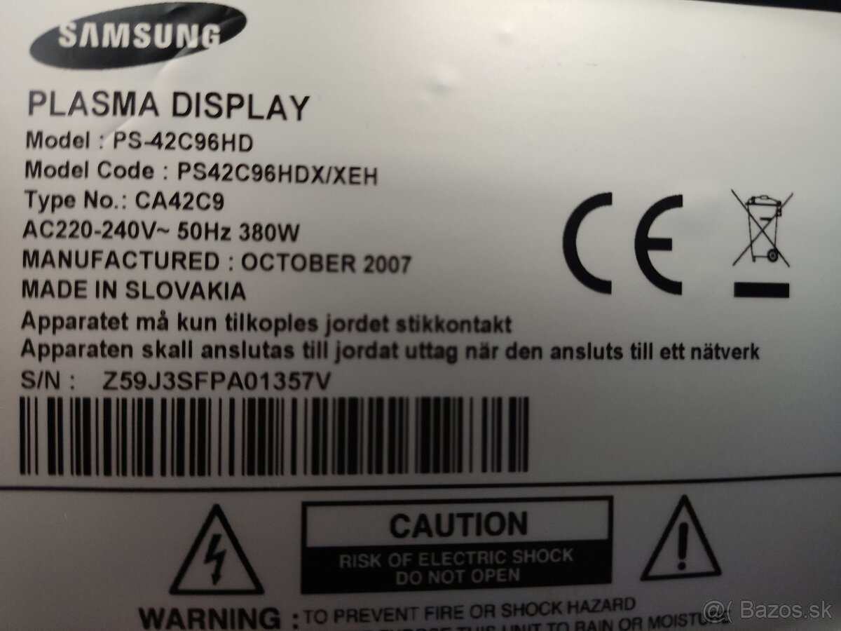 Tv Samsung 42" plazma - 4