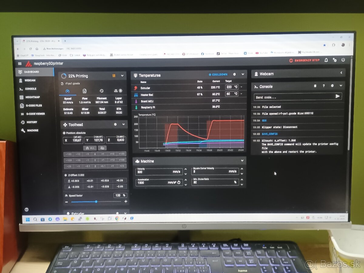 Creality Ender 3 S1 – Klipper (Raspberry Pi), Wi-Fi, TOP sta - 4