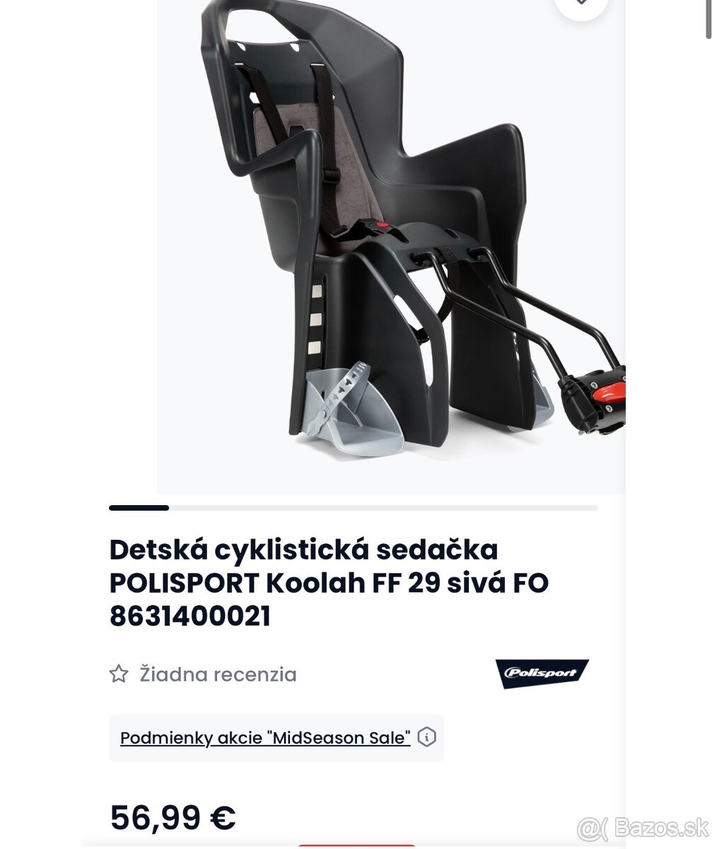 Sedačka na bicykel Polysport - 4