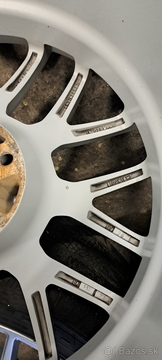 Alu disky+zimné pneu 5×112 r18 235/45 - 4