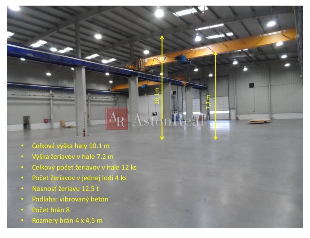 Moderná výrobná hala na prenájom o rozlohe 5.400m² v okrese - 4