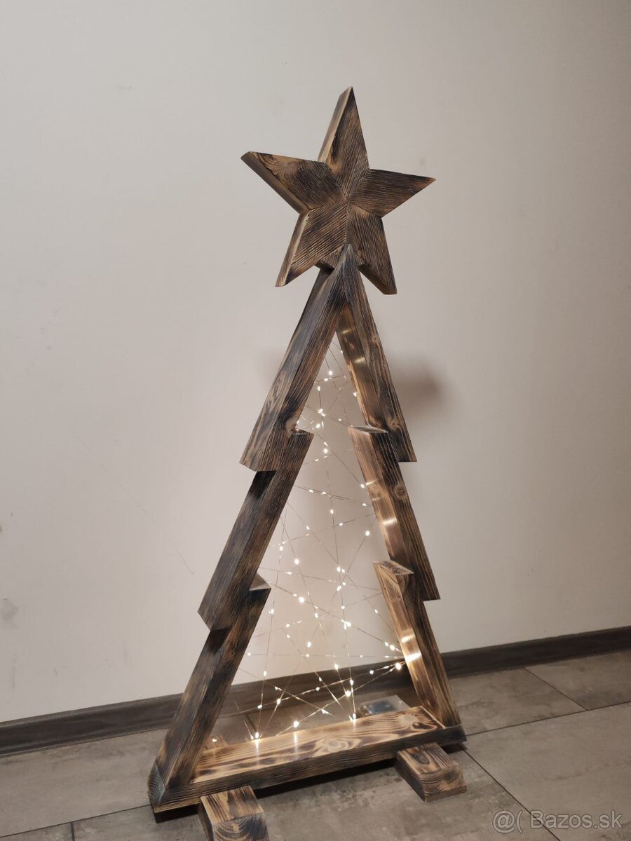 Drevený Vianočný stromček - 4