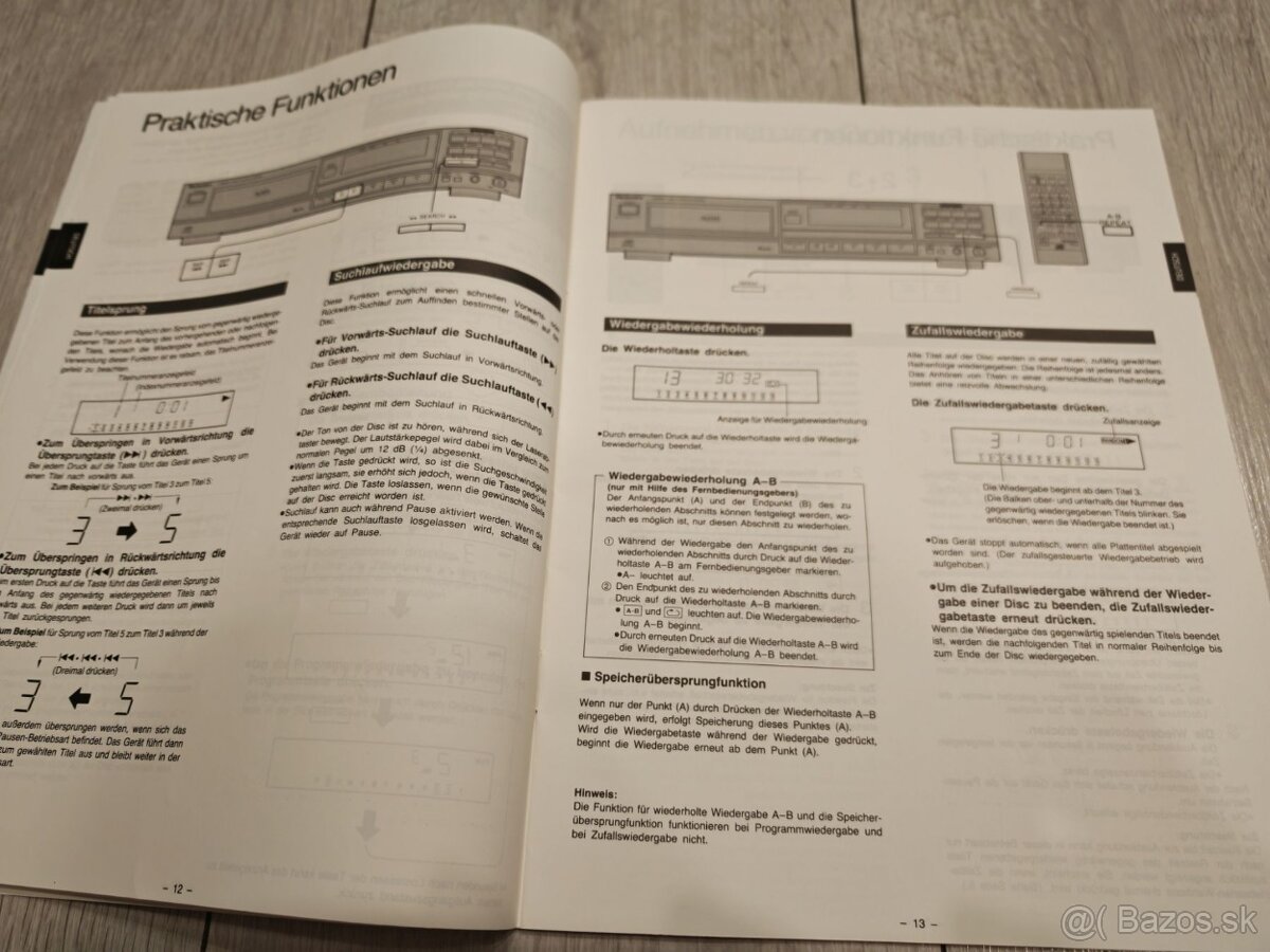Predám manuál k cd prehravacu Technics SL-PG200A - 4