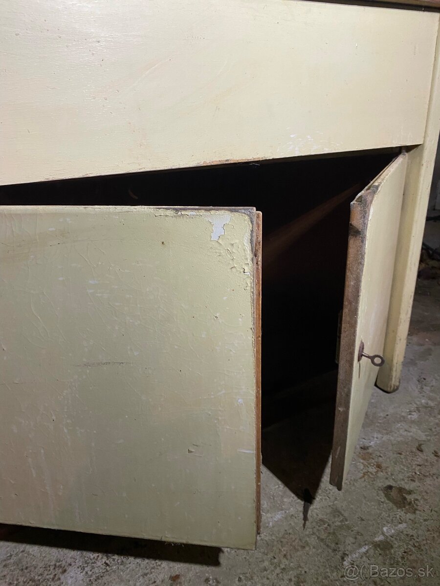 kuchynská skrinka s dvojitým plechovým umývadlom - 4