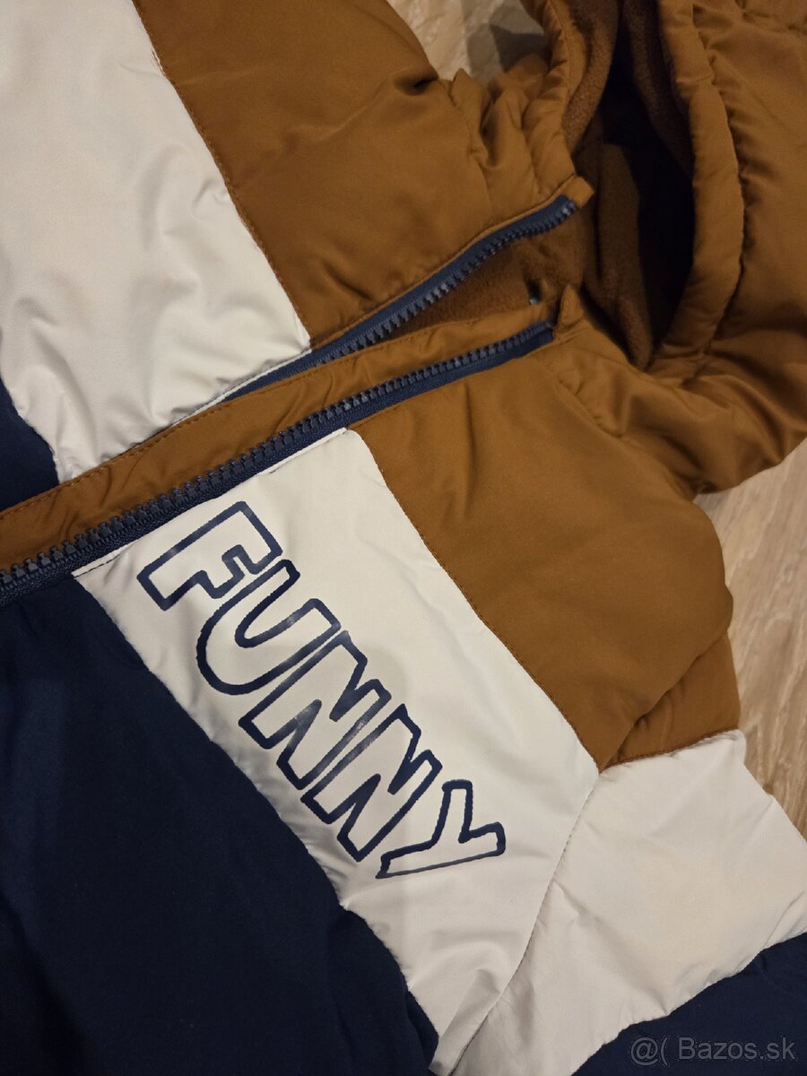 Chlapčenska zimna bunda, vel. 122 - 4