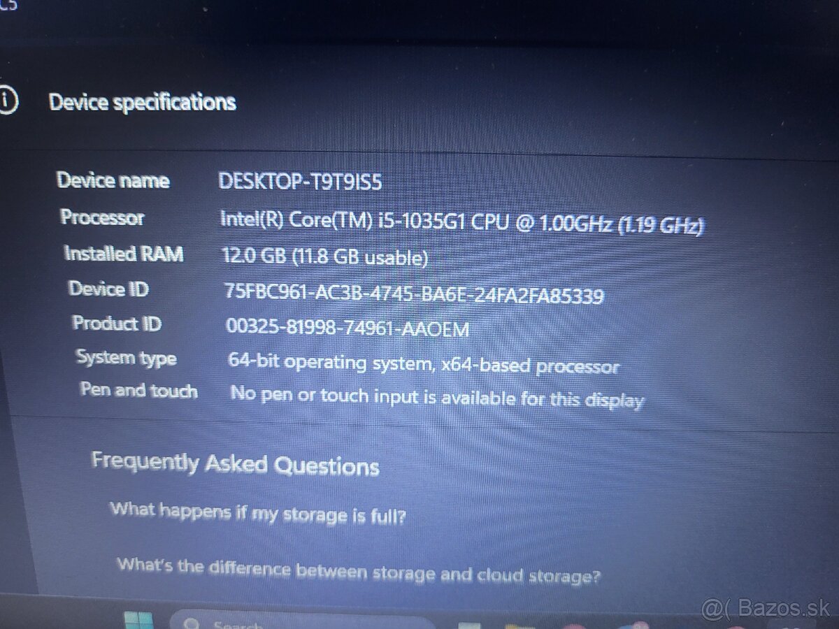 Lenovo V15 Intel i5 10gen 12GB RAM - 4