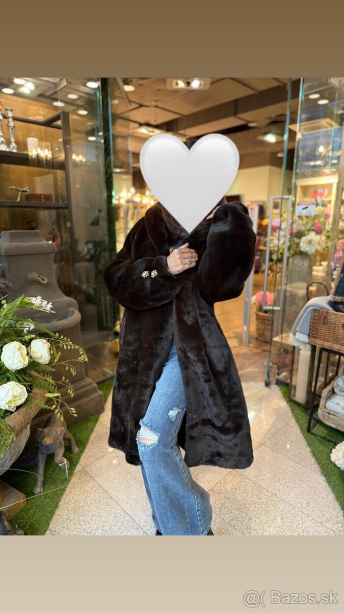 Hnedý kabát dlhý - 4