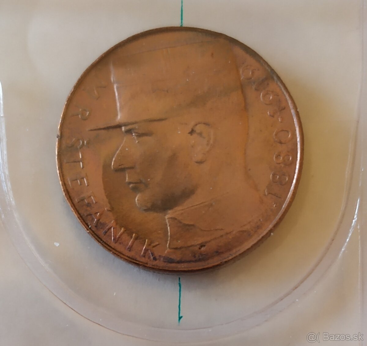 10 Kčs 1993 Štefaník,Chyboražba, POOTOČENY RUB. - 4