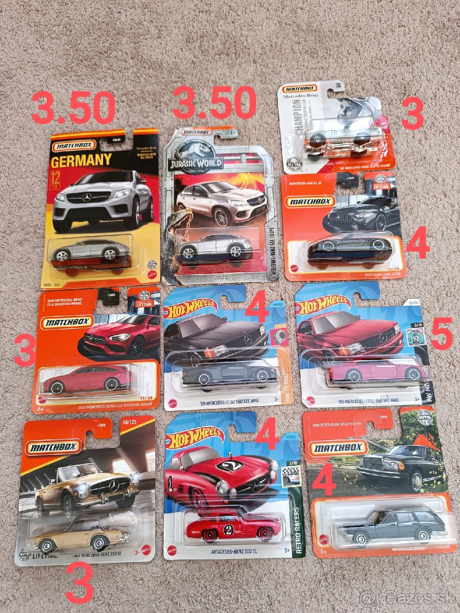 Autíčka Hotwheels Nemecké - 4