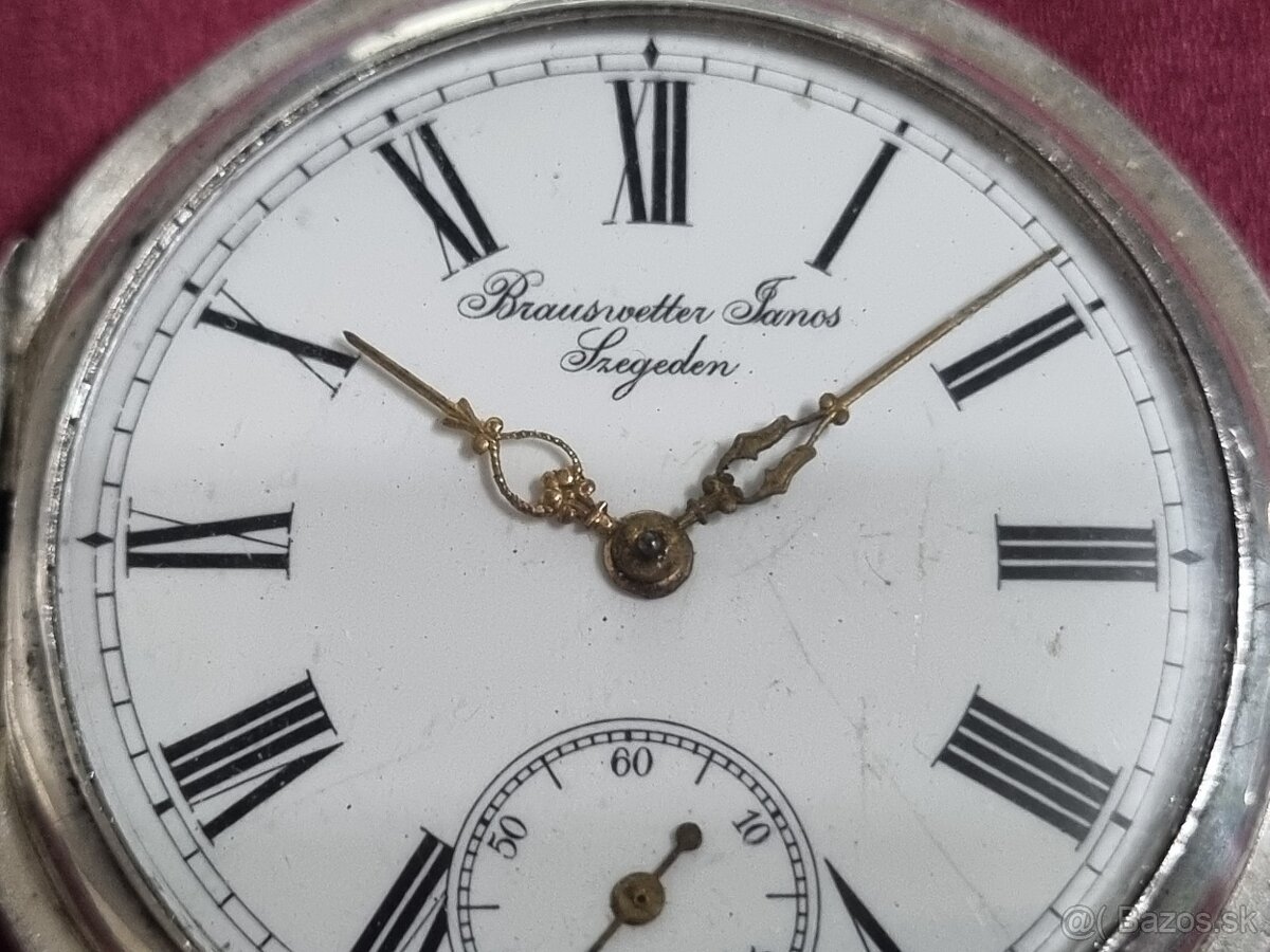 Strieborné, vreckové hodinky. - 4