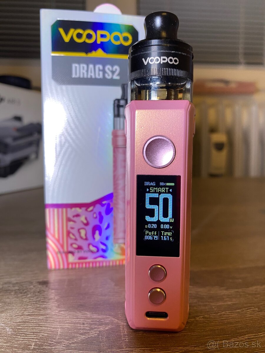 Voopoo Drag S2 – ružový + 200 ml, bez nikotínu - 4