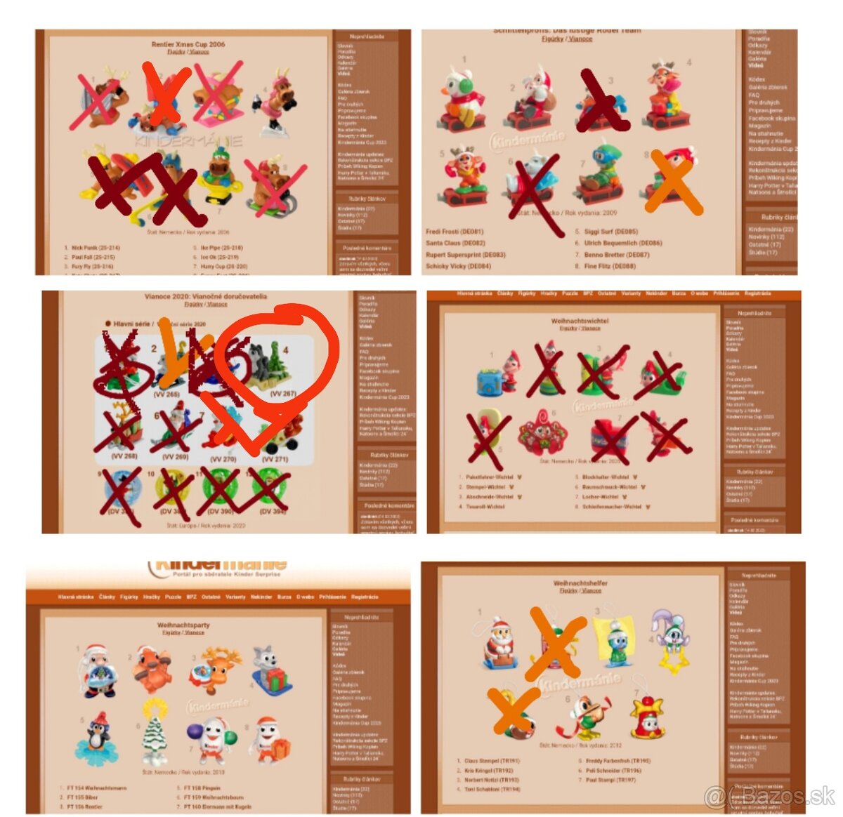 Kinder figurky vianočné - 4