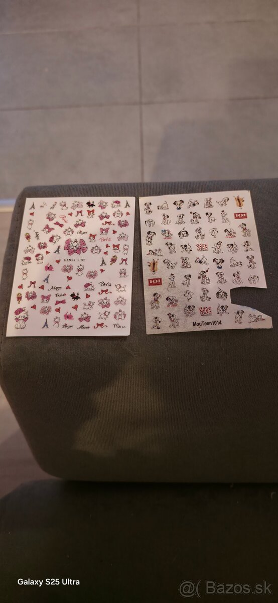 Gél laky, UV lampa, a nalepky - 4