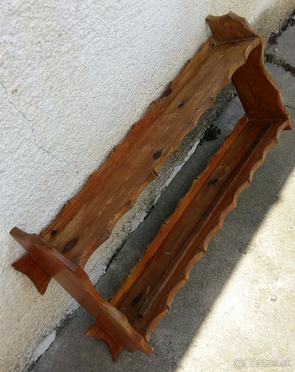 Drevené retro police - 4