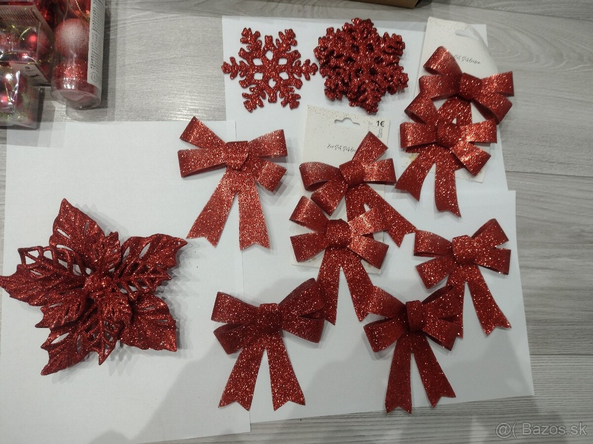 Vianočné ozdoby ČERVENÉ - 4