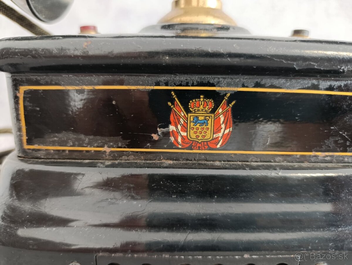 Velmi starý dánský telefon Jydsk z pošty z Kodaně. - 4