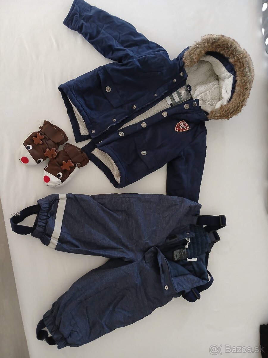 Balík zimného oblečenia chlapec veľkosť 92 - 12 kusov - 4