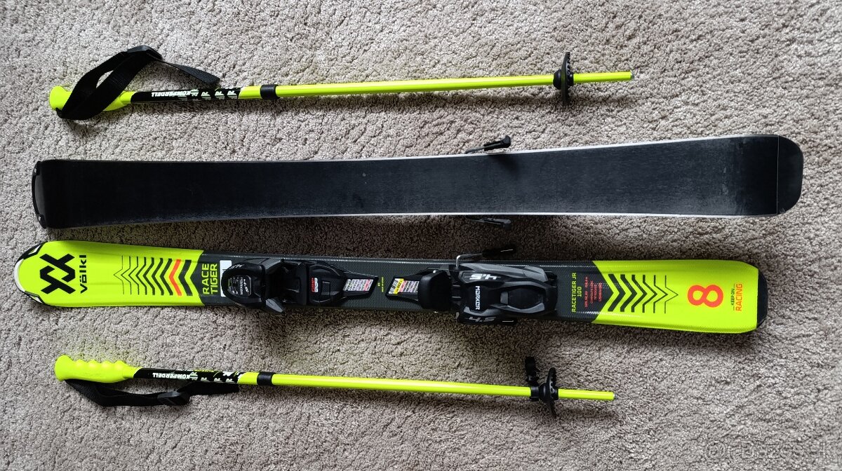 Detské lyže 100cm+paličky - 4