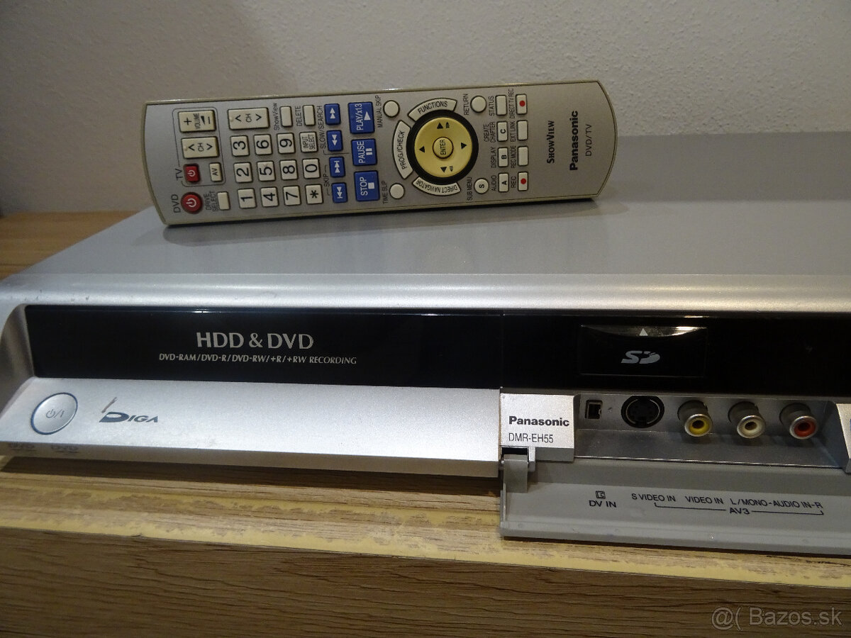 DVD rekordér Panasonic DMR-EH55 - 160 GB HDD - 4