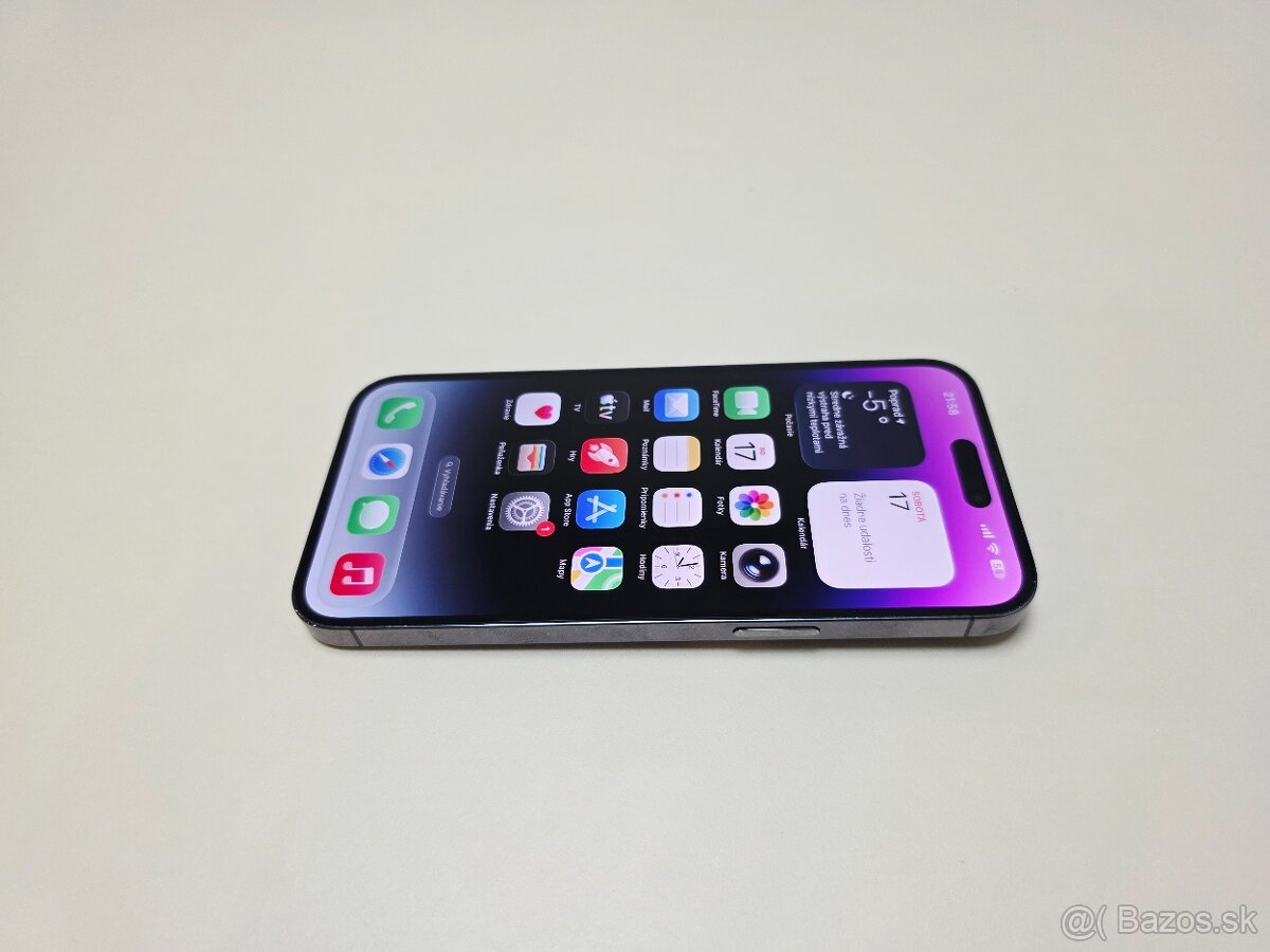 APPLE IPHONE 14 PRO MAX 128GB DEEP PURLPE,BATERKA 100% - 4