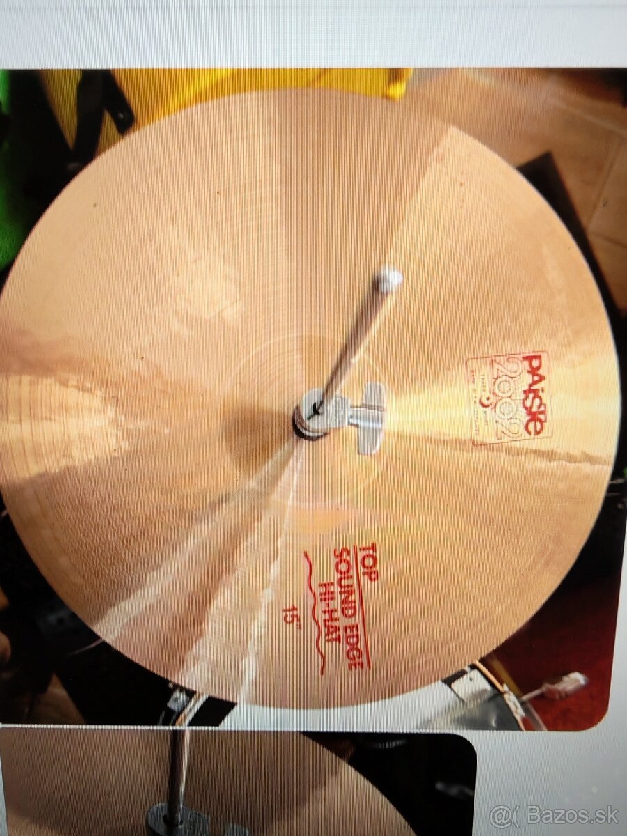 Predám hihat Paiste 2002 15" edge - 4