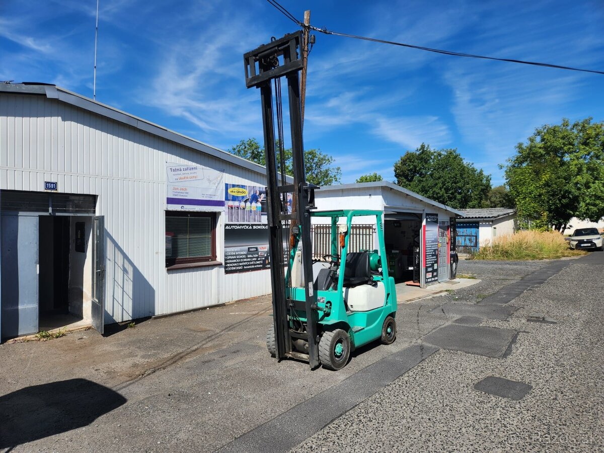 VZV Mitsubishi FD15 plynový, 1350kg, 3.7m, boční posuv - 4