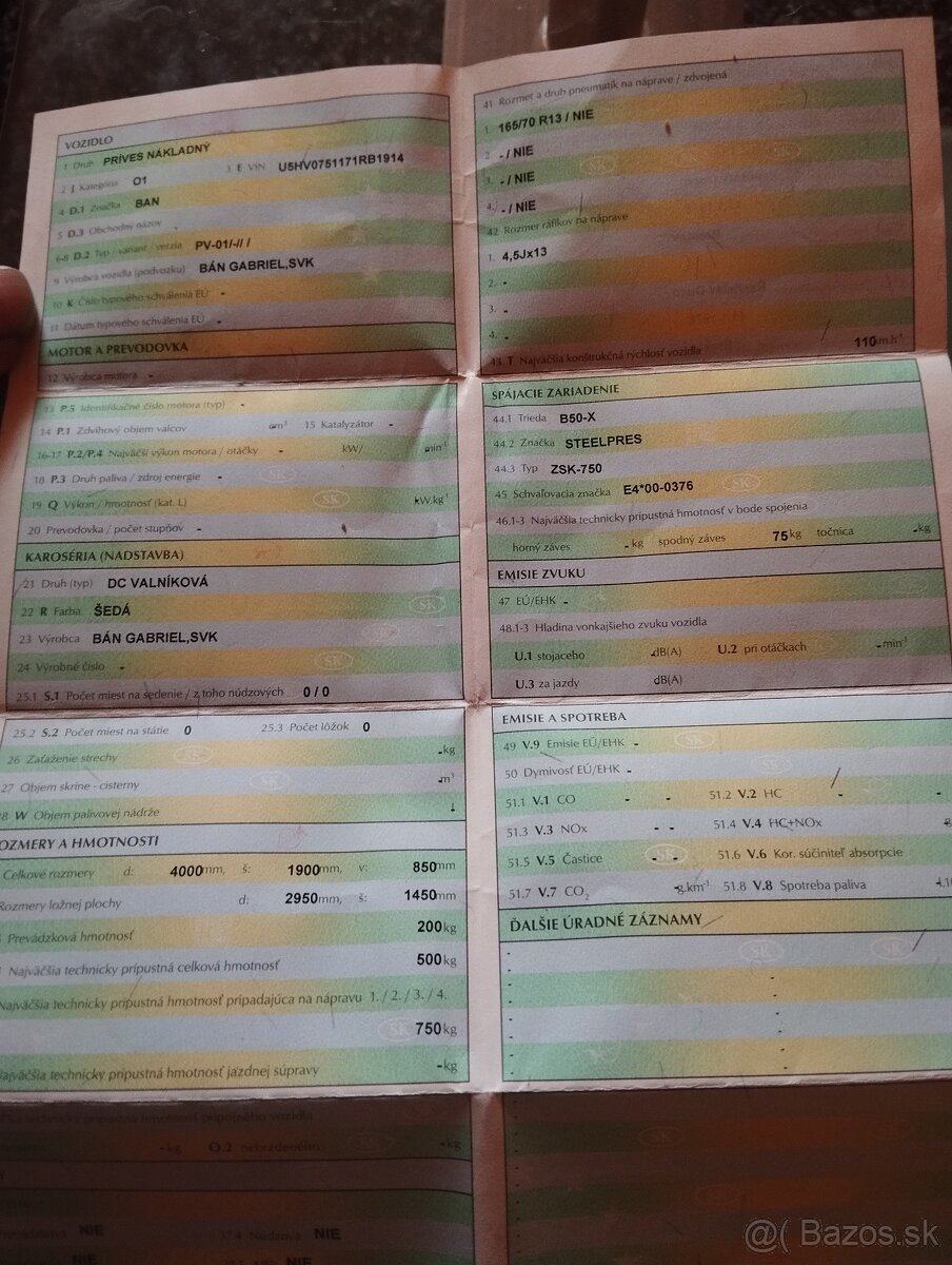 Predám prívesný vozík - 4