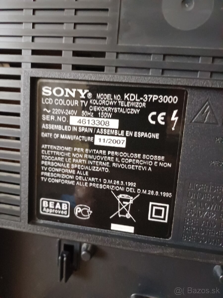 40" LCD Sony KDL-37P3000 - 4