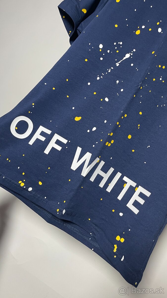 Off White Tee - Blue - 4