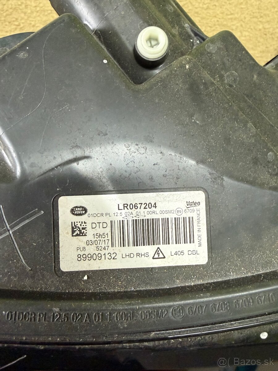 Prave svetlo range rover LR067204 - 4