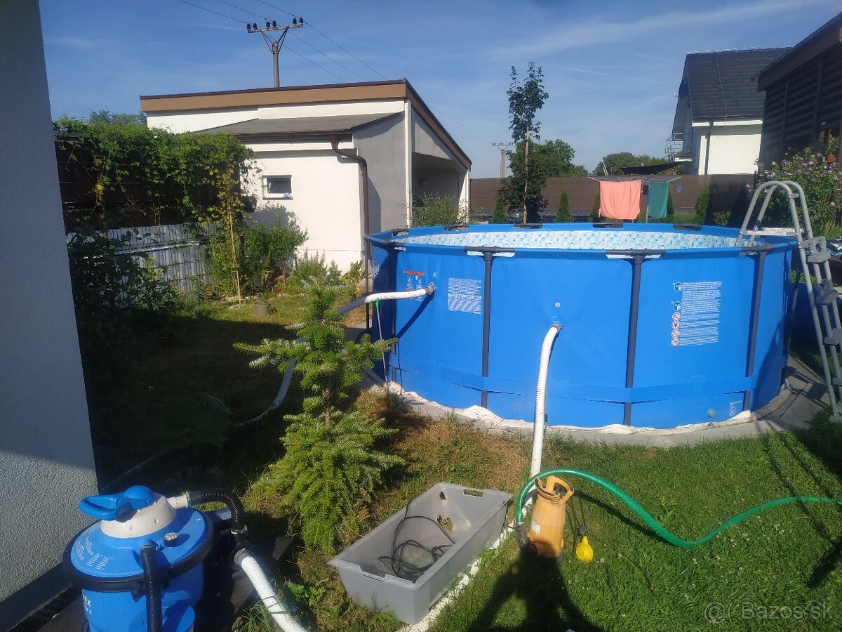 predam bazen 3.66x1.20 plus filtracia pieskova aj rebrik - 4