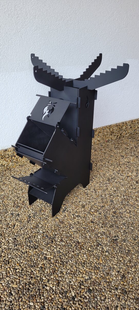 Raketová pec,záhradný gril,rocket stove. - 4