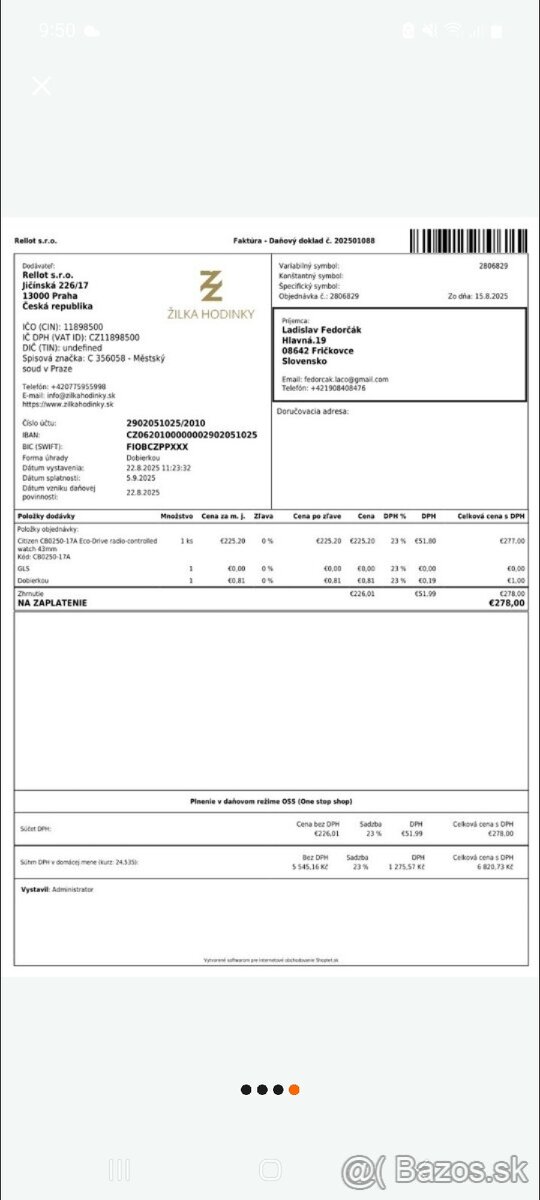 CITIZEN CBO250 17A - 4