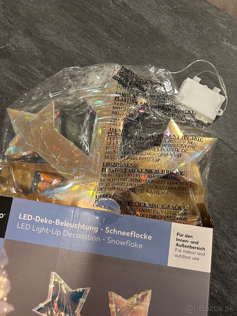 LED snehová vločka - 4