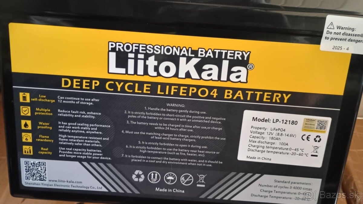 LiFePo4 Batéria LiitoKala, Varicore+ - 4