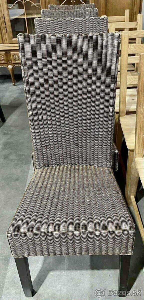 Ratanové stoličky , 4 ks, ratan, drevo, v 105 cm - 4