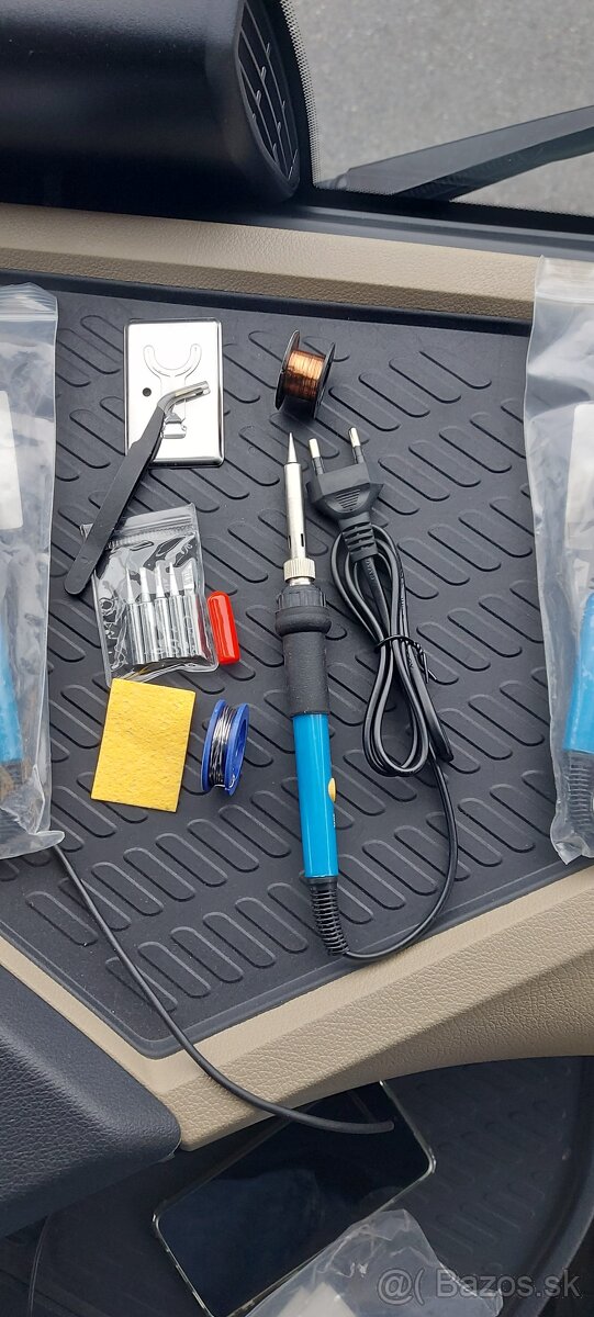 Mikrospájka 230V/60W, s výmennými hrotmi + cín + držiak. - 4