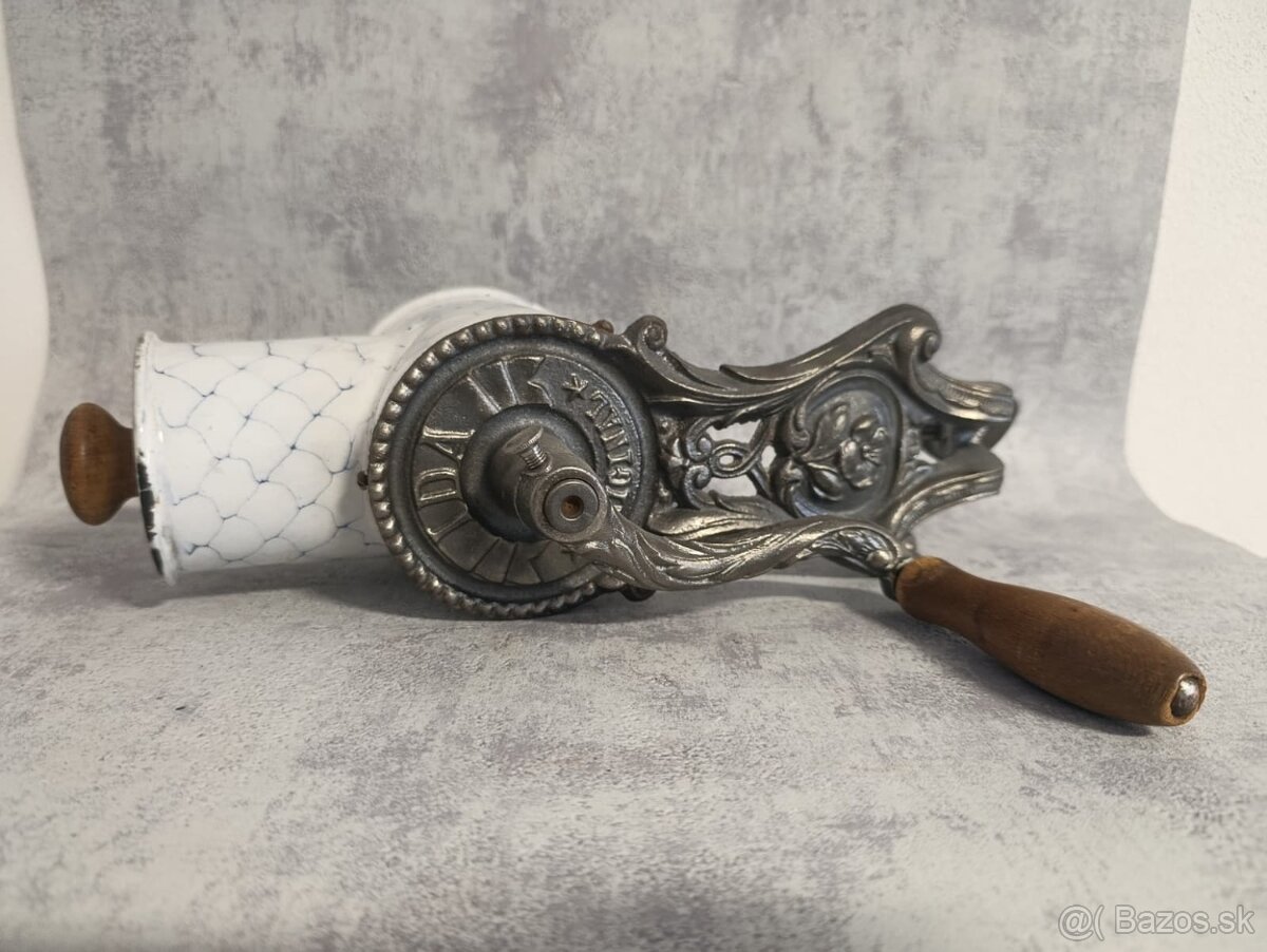 Krásný velmi styrá mlynček IDA se smaltom, dekoracia,sbierka - 4