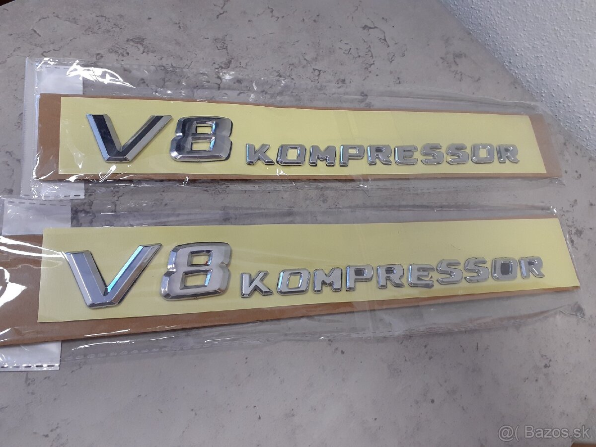 Logo znak Mercedes V8 Kompressor - 4