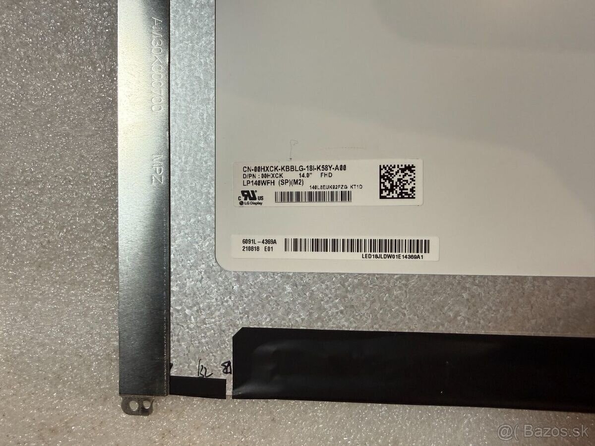 14" Full HD IPS displej LP140WFH (SP)(M2) 30-pin - 4