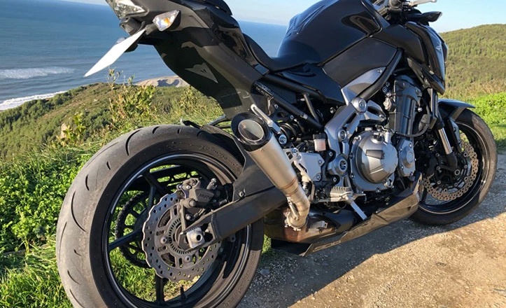 Nový športový ladený Nerezový univerzálny moto výfuk - 4