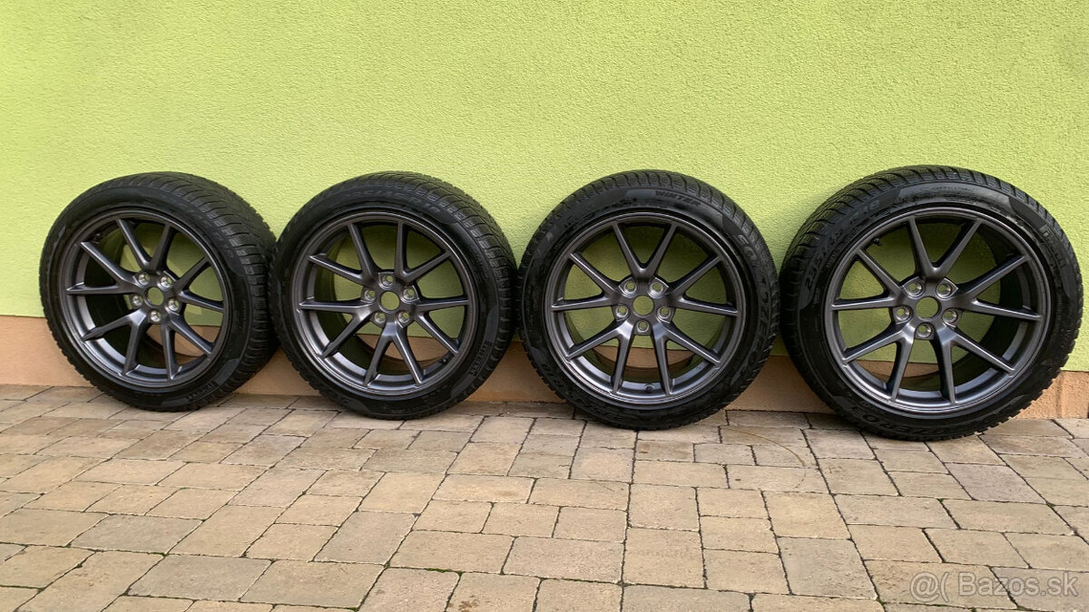Tesla orig. 18 palcové disky so zimnými pneu + senzory tlaku - 4