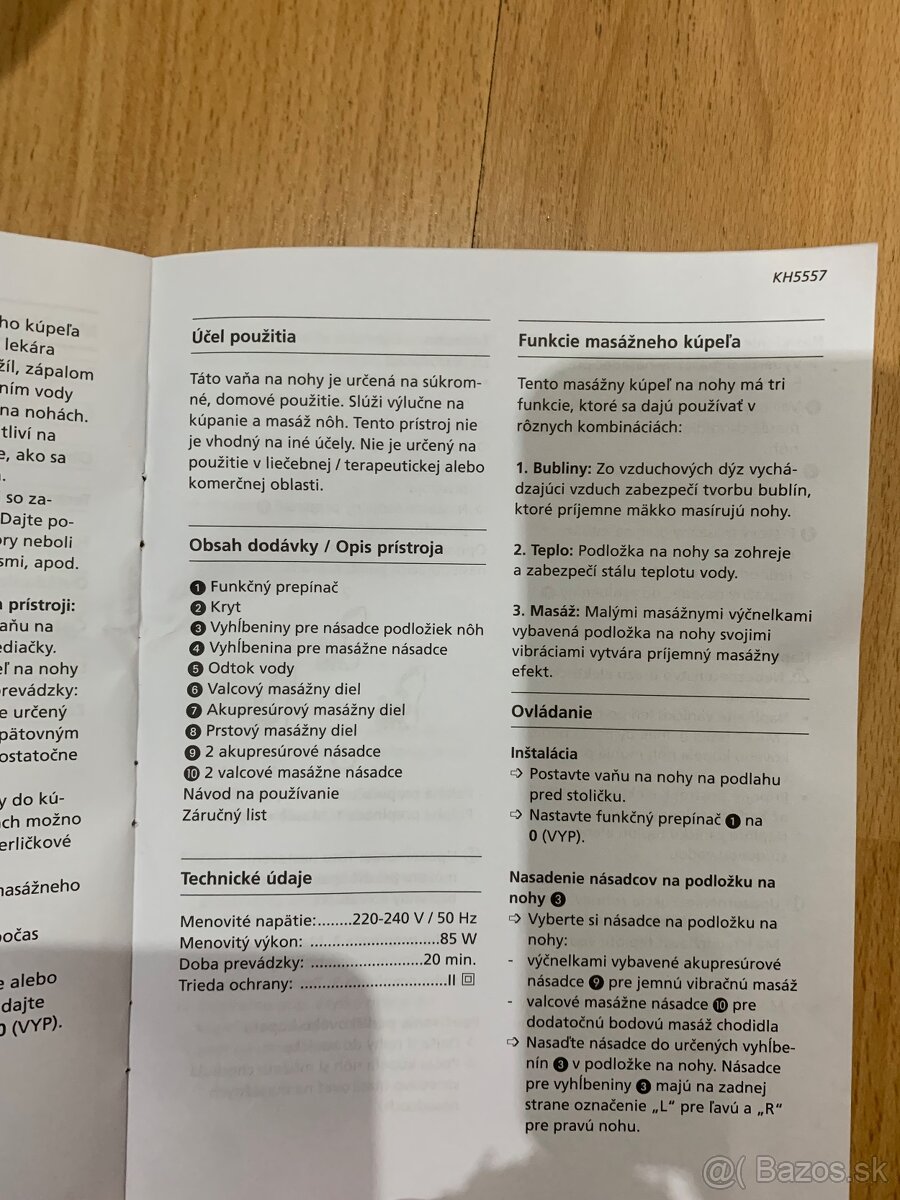 Masážny kúpeľ na nohy - 4