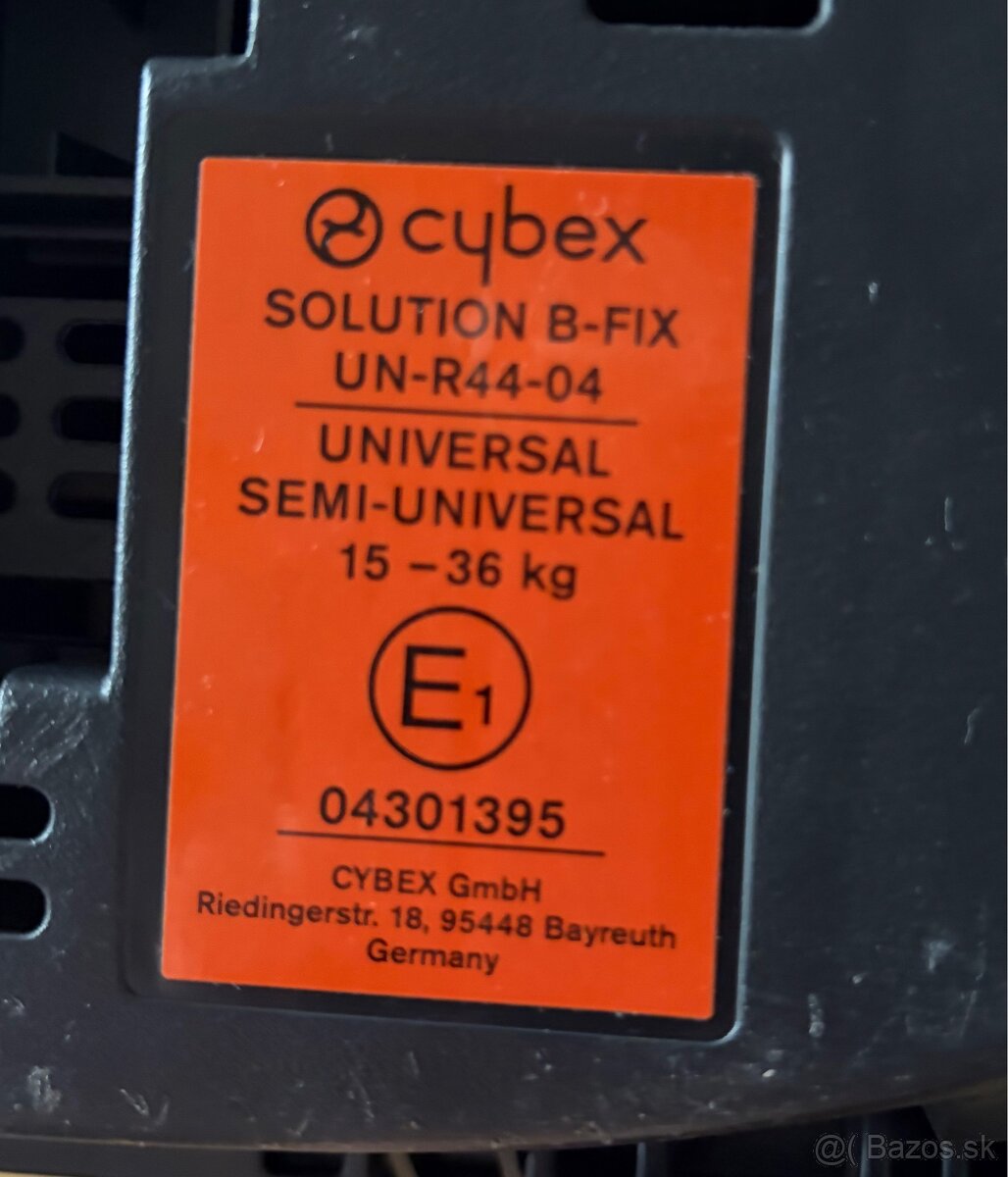 detska autosedacka Cybex solution B -FIX - 4