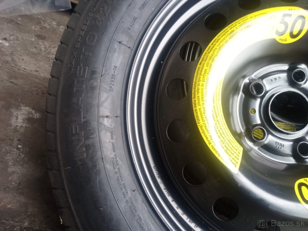 Dojezdové kole NOVÉ Škoda,VW,Seat velikost R 18 Dojezdová ko - 4