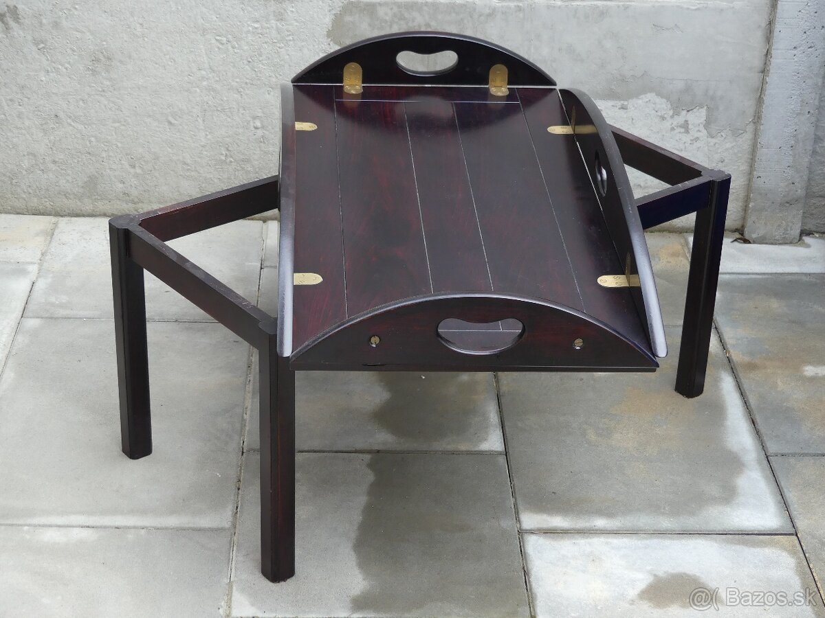 kolonialny konferencny stolik z masivu - Bombay company - 4